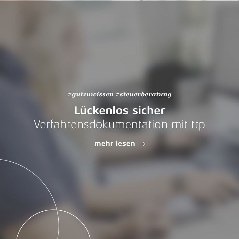 Link "Lückenlos sicher - Verfahrensdokumentation mit ttp"